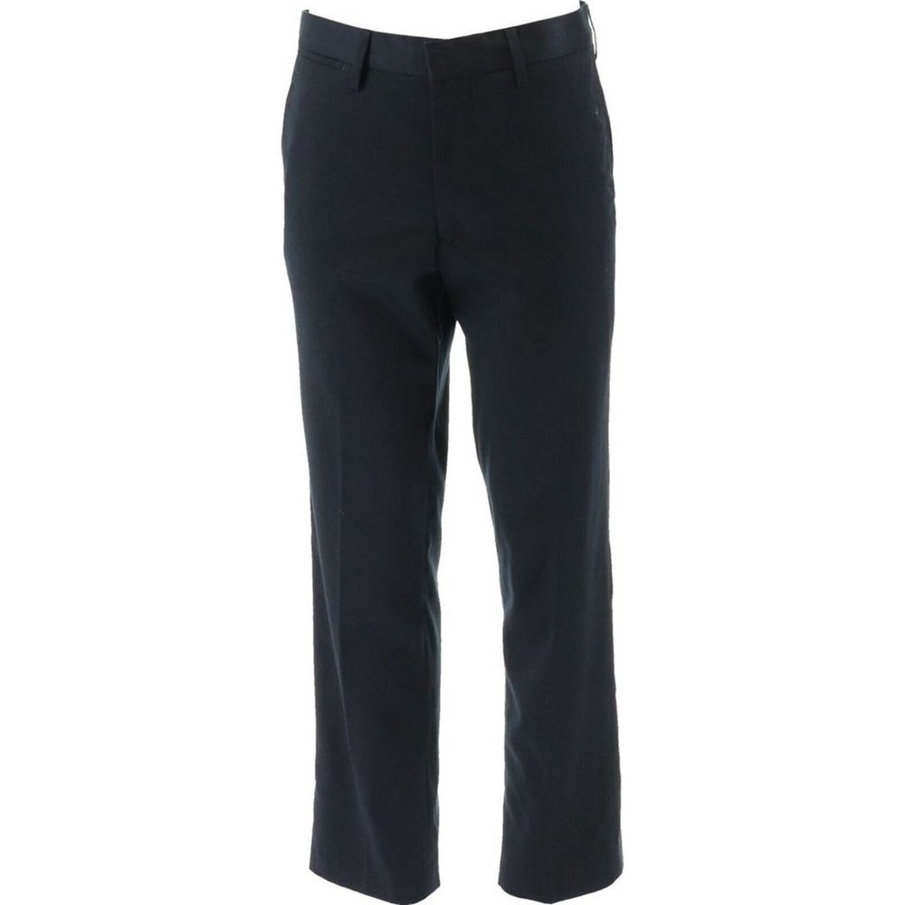 NWT LANDS' END STRETCH TWILL PANTS CLASSIC NAVY 42- UNHEMMED